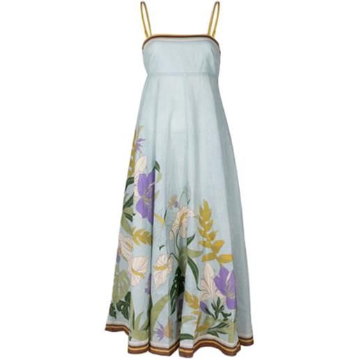ALEMAIS abito midi alfie a fiori - blu