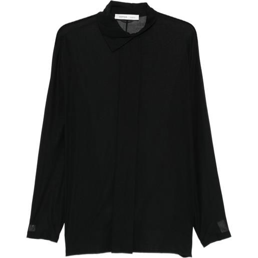 Carven camicia con applicazione - nero
