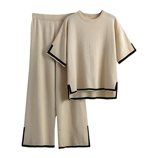 EURMUSE Set Di Due Pezzi In Maglione E Pantaloni Donna , Di Colore Solido | SHEIN ALIA