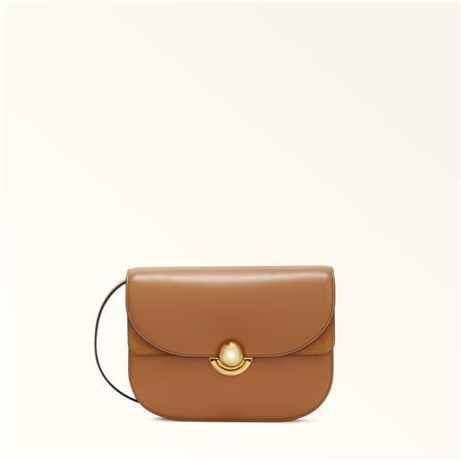 Borsa A Tracolla Donna In Pelle Sintetica PU – Rotonda, Con Cerniera E Tasca Interna, Per Feste E Tempo Libero, 19x19x5 Cm - 4