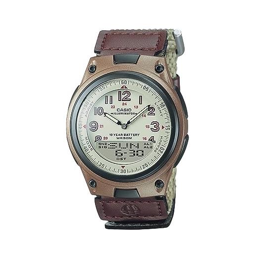 Casio Forester AW80-1AV Orologio Uomo, Analogico-digitale, Cassa In Acciaio, Batteria 10 Anni