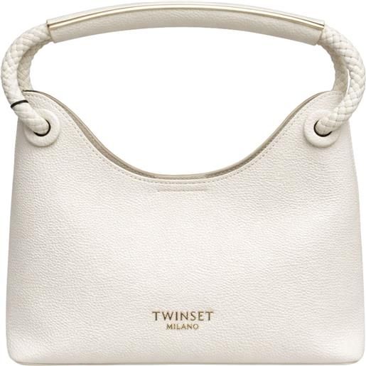 TWINSET borsa con manico intrecciato