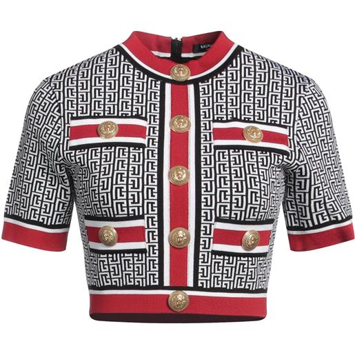 BALMAIN - maglia con zip