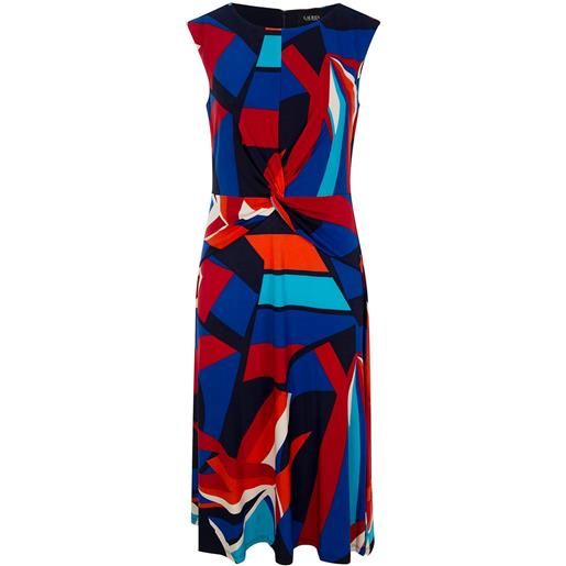 Lauren Ralph Lauren abito midi a fantasia - blu