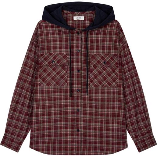 SOFTSAIL Camicetta da Donna con Cappuccio con Zip Fantasia Tinta Unita
