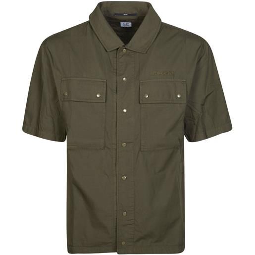 C.P. Company giacca-camicia a maniche corte - verde