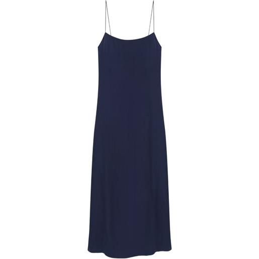 ANINE BING abito lungo mae con spalline - blu