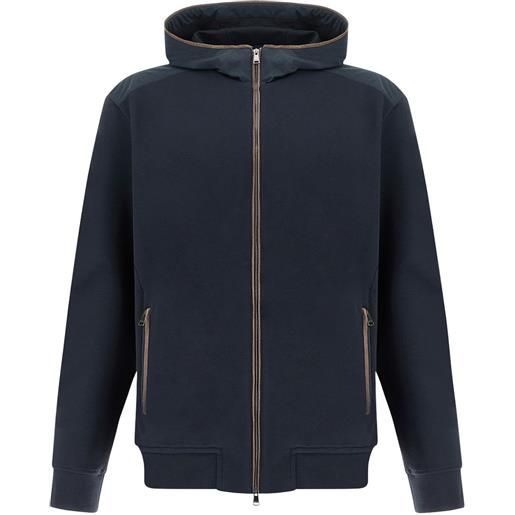 Paul & Shark felpa con cappuccio x-soft - blu