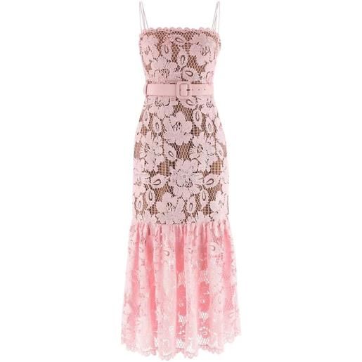 Self-Portrait crochet lace midi dress