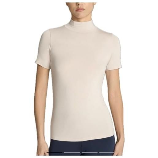 Generico ragno lupetto donna manica corta in viscosa calda e morbida (it, testo, l, regular, regular, corda)