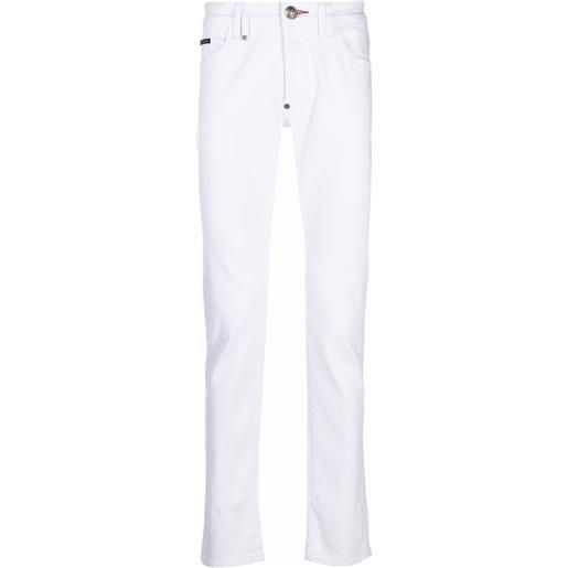 Philipp Plein jeans dritti - bianco