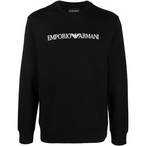 Emporio Armani felpa con stampa - nero