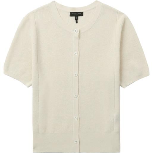 rag & bone cardigan a maniche corte - toni neutri