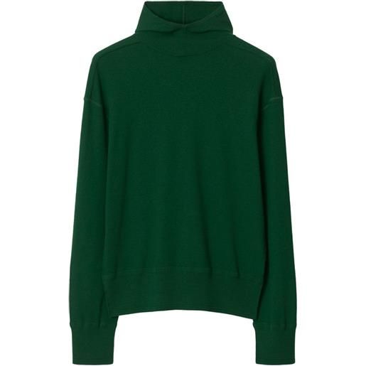 Burberry felpa con cappuccio - verde