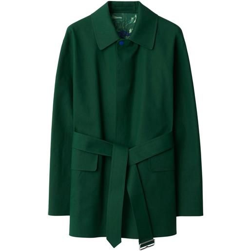 Burberry cappotto monopetto - verde
