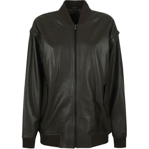 Enes bomber con zip - marrone