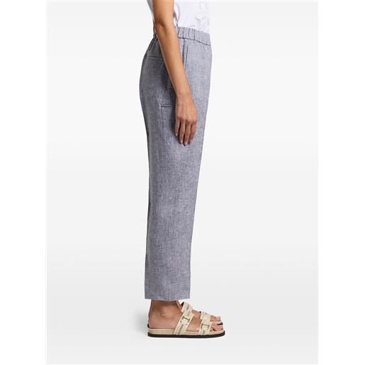 Peserico pantaloni dritti elasticizzati - blu
