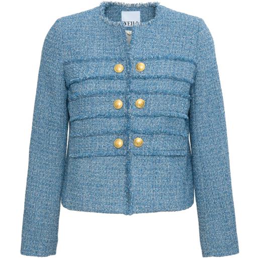 WEILL PARIS giacca con frange - blu