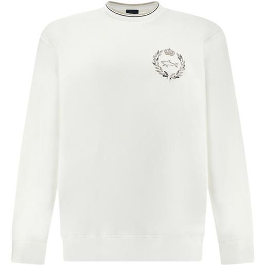 Paul & Shark felpa con ricamo - bianco