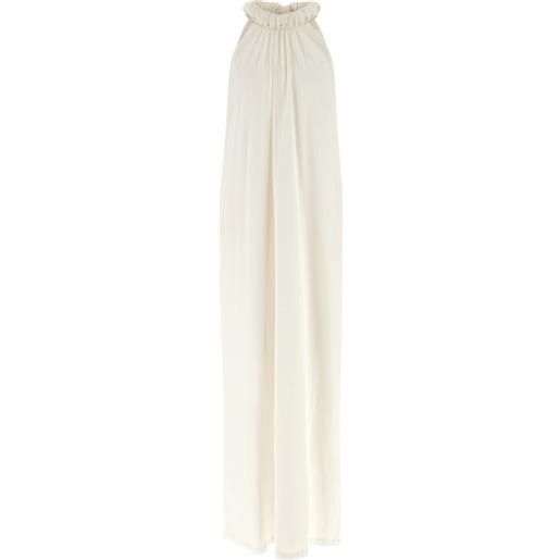 Nude abito con nodo - bianco