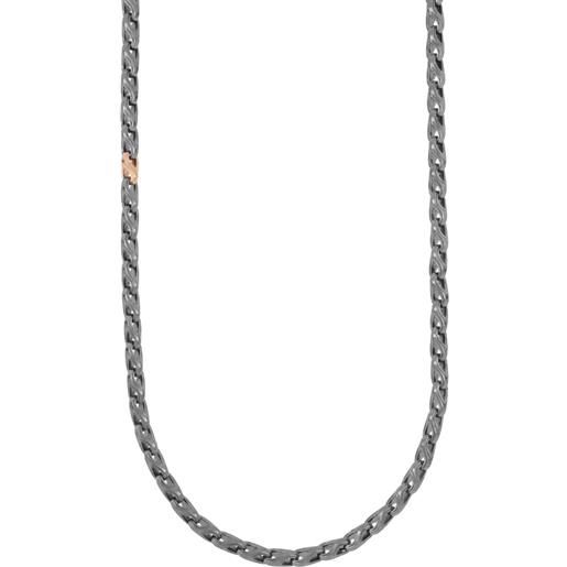 ALFIERI & ST. JOHN collana timeless in argento rodiato e oro