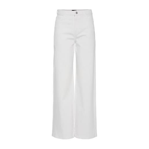 PIECES pcselma hw wide jeans od noos bc, bianco, 25w x 32l
