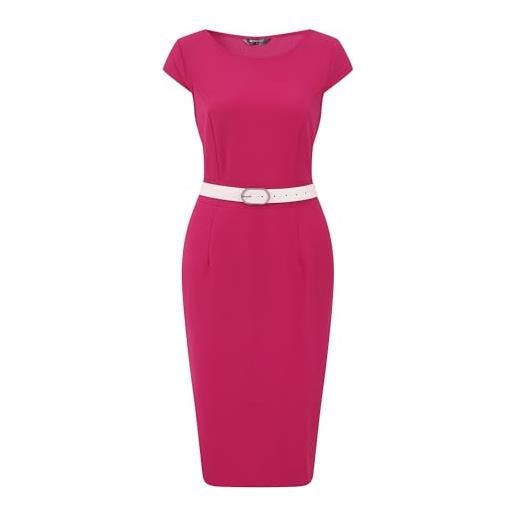 Allegra K Abito In Rete Donna – Collo Alto, Maniche Lunghe, Increspato, Elegante Per Cocktail E Serate, Nero