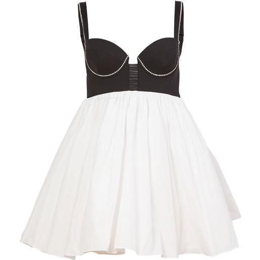 Fleur Du Mal babydoll con bustino - toni neutri