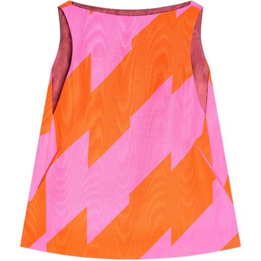 DRIES VAN NOTEN abito corto a zigzag - rosa