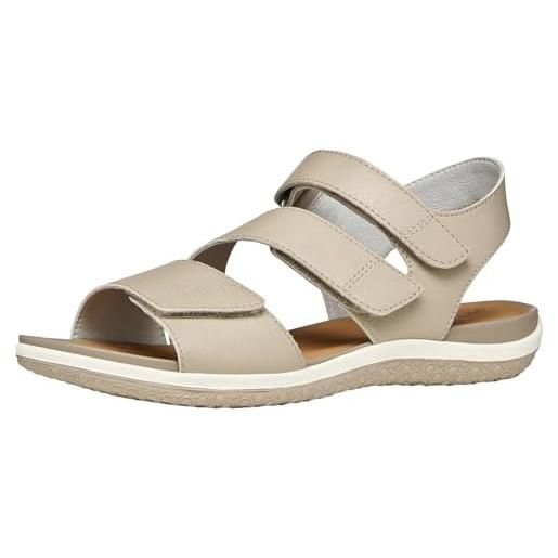 Geox d sandal vega piatti donna, sabbia, 40 eu