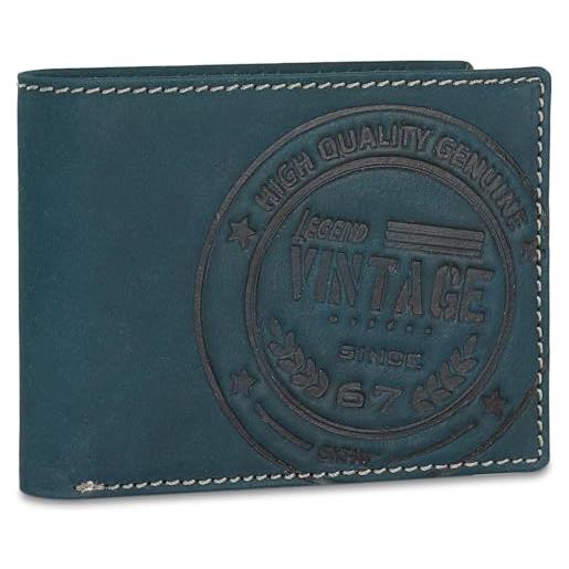 Woodland Leathers Portafogli sportivi per ragazzi, portafoglio in tela trifold da uomo, con tasca portamonete e porta carte di credito, impermeabile, per adolescenti, con catena, gancio o classico