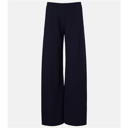 The Row pantaloni gala in cady a gamba larga