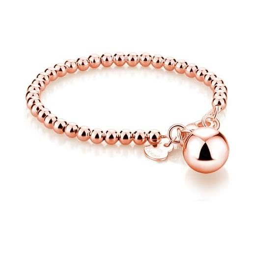 Ciondolo cuore mini Dodo in oro rosa con diamante rigenerato a 90