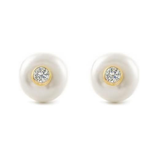 Mondepetit Orecchini Tondi A Palla In Argento 925 Con Zircone 2.5 Mm - Eleganti, Con Scatola Regalo E Sacchetto Raso - 2