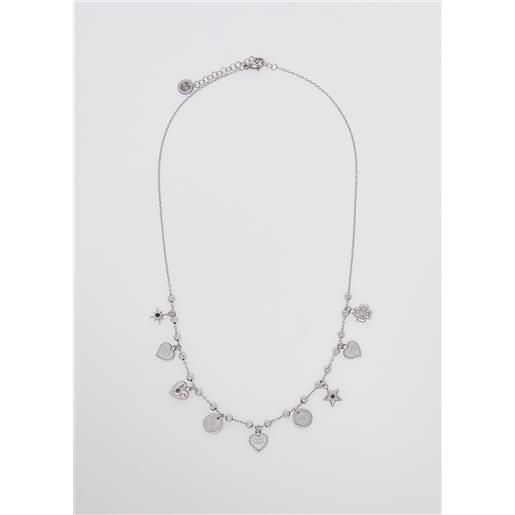 LIUJO liu jo collana con charms, color argento