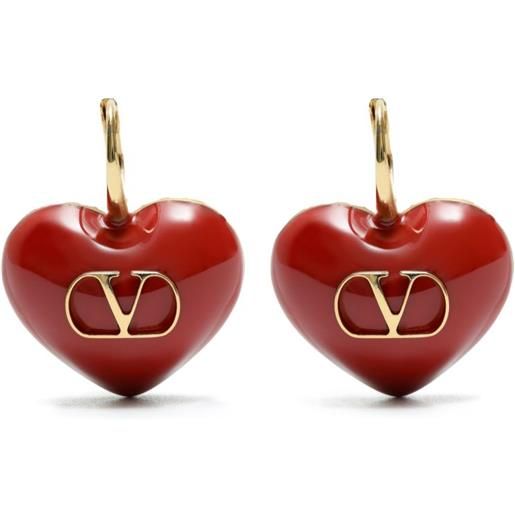 cuori Miniblings cuore degli orecchini di San Valentino Love Love Red fatti a mano - orecchini gioielli fatto a mano I Plug orecchini