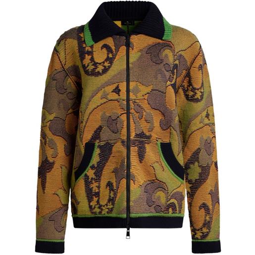 ETRO cardigan con stampa paisley - verde