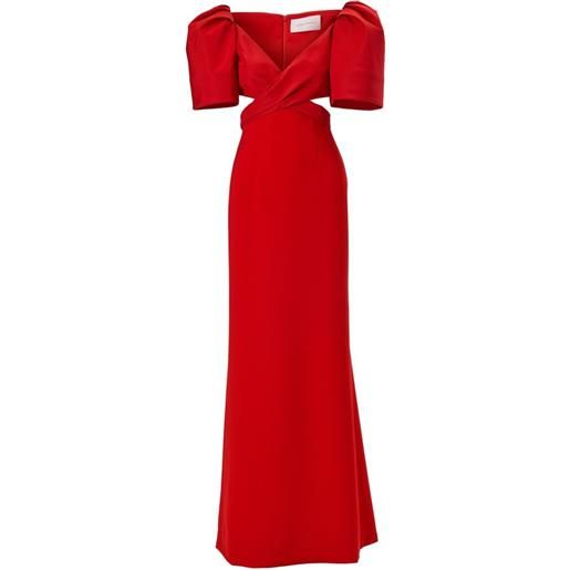 Carolina Herrera abito da sera con cut-out - rosso