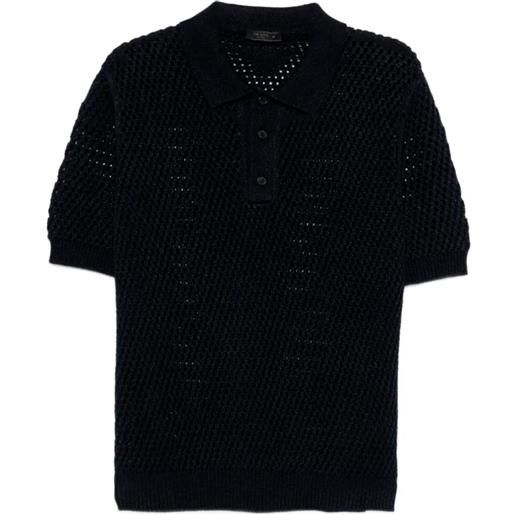 Prada cotton linen polo neck