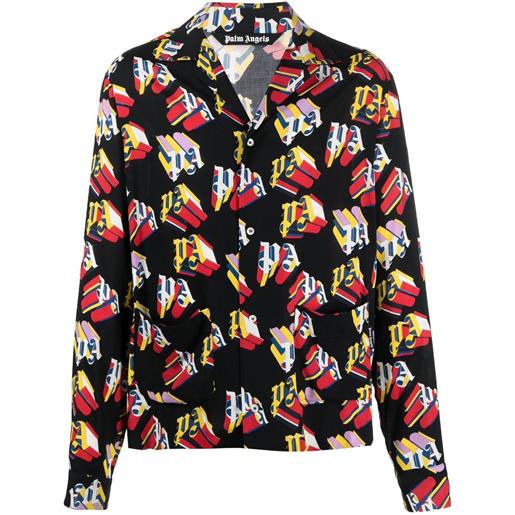 Palm Angels camicia con stampa - nero