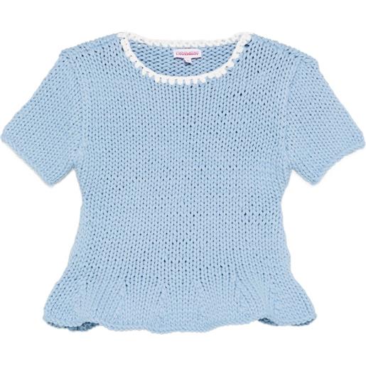 Charles Jeffrey Loverboy maglione con orlo svasato - blu