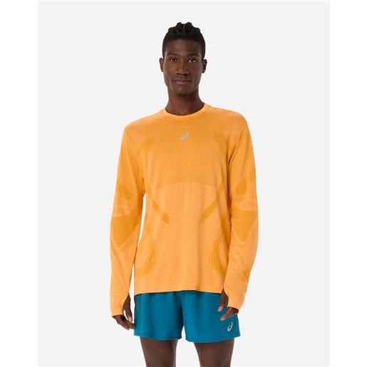 Asics road seamless m - maglia running - uomo - arancione