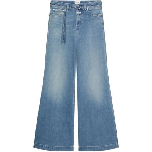 Closed jeans glow up con cintura - blu