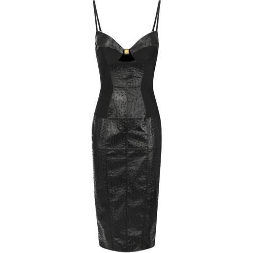 Elisabetta Franchi abito midi con cut-out - nero