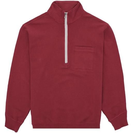 Fortela felpa princeton con zip - rosso