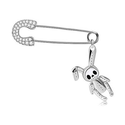 GNOCE Orecchini a Forma Di Cuore In Argento Sterling 925 Orecchini a Forma Di Trifoglio Fortunato Con Pietre Trasparenti Cz Per Le Donne Regalo Di Compleanno Di San Valentino (Fiori di ciliegio