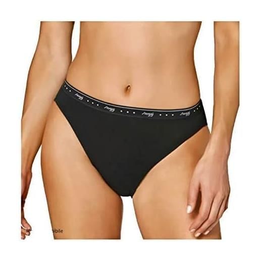 SLOGGI Slip Chic Tai – Confezione Da 4 Slip Donna, Colore Nero, Taglia 6/48, Tessuto Morbido, Lavaggio A Mano - 3