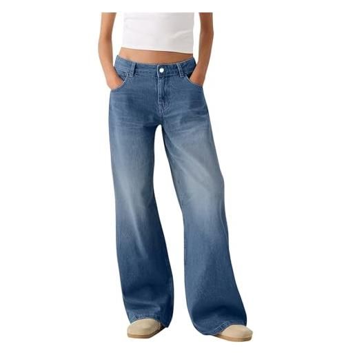 Pantaloni da sci jeans di grandi dimensioni da donna slim elastici, estivi, pantaloni in denim slim fit jeans affusolati matita da jogging yoga vintage chic jeans donna bottoni pantaloni