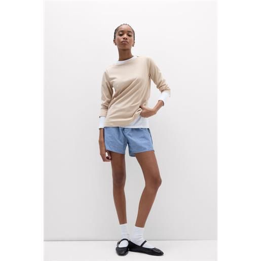 Intimissimi maglia manica 3/4 scollo a barchetta in elevated cotton naturale