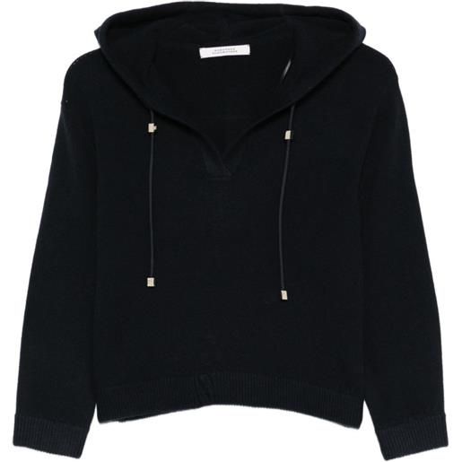 Dorothee Schumacher maglione modern statements con cappuccio - blu